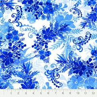 Плат издания го създават 18 х21 памук цветен предварително нарязан Шевни & занаятчийски Плат, синьо