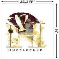 Магьосническият Свят: Хари Потър-Хафълпаф Илюстрован Лого Плакат На Стената, 22.375 34