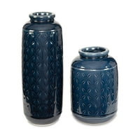 Подпис дизайн от Ашли съвременен Маренда ваза морско синьо
