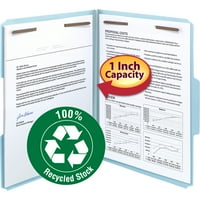 Цемпед СМД процента Рециклирани Закопчалки на таблата-писмо, капацитет на синия лист