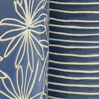 Лори Гейтс Медрина каменинови изделия разнообразни дизайни чаша комплект в синьо