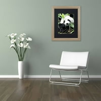 Търговска марка изобразително изкуство гигантска панда и платно изкуство от Филип Хюгонар, Черен мат, бреза