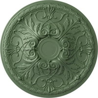 Екена мелница 26 од 3 П Тристан таван медальон, ръчно рисуван Атинско зелено