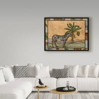 Изобразително изкуство' зебра и палмово дърво ' от Робин Бетърли