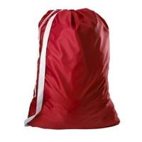 Найлонова торба за пране с презрамка - червена-30 40