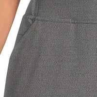 Дамски стреч тъкани трикотажни плоски предни панталони