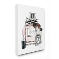 Ступел индустрии моден дизайнер грим парфюм червило розов акварел платно стена изкуство от Аманда Грийнууд