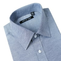 Мъжка редовно годни риза дълъг ръкав Изпълнение Бизнес случайни Оксфорд рокля риза за мъже