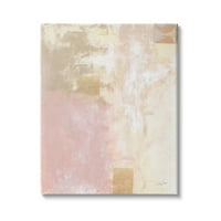 Ступел индустрии модерен мек розов бежов абстрактна живопис сутрешна композиция, 48, дизайн от Кортни прах