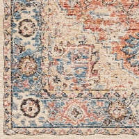 Артистични тъкачи Боуи 5 ' 7 ' синьо и кафяво Абстрактен открит килим