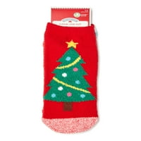 Дамски празнични елхи уютни ниско изрязани Чорапи, 2-пакет