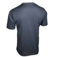 Комфортна Тениска С Къс Ръкав Джоб-Въглен