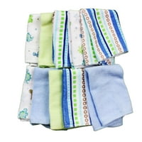 Спасилк кърпа кърпички Комплект за новородени и кърмачета, Хавлиени Баня важното, на 10, сини ивици
