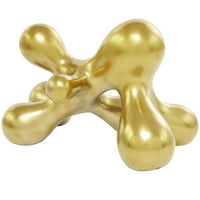 13 7 Златен Порцелан Молекула Абстрактна Скулптура