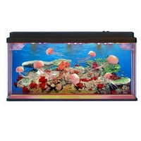 Елегантен голям размер изкуствен морски аквариум плувен аквариум с мехурчета и многоцветни светодиоди голям