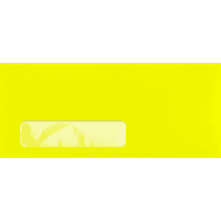 Луксозни Опаковки Прозоречни Пликове , 1 2, Електрически Жълт, Пакет 500