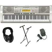 Касио ВК-76 клавишна персонална клавиатура със стойка, слушалки и захранване