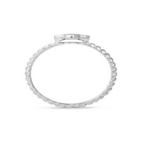 Империал 1 20кт ТДВ диамант с стерлинги сребро цвете форма клъстер обещание пръстен