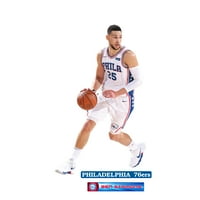 Фатхед Бен Симънс: асоциация Джърси-Официално лицензиран НБА сменяем стенен стикер