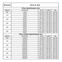 Тера & Скай жените плюс супер мек Капри Легинг пакет