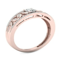 Империал 1 3кт ТДВ диамант 10к Розово злато годежен пръстен