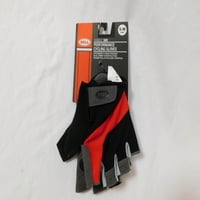 Бел спортен Рамбл половин пръст велосипедни ръкавици, подходящ малък среден, черен и червен