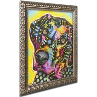 Търговска марка изобразително изкуство 5 платно изкуство от Дийн Русо, Златна украсена рамка