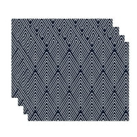 Просто Дейзи Лайффлор геометрична печатна подложка, комплект от 4