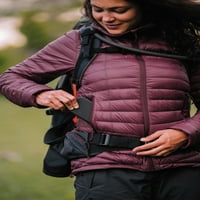 Декатлон Форклаз Трек 100, 23°е реално надолу опаковка пуфер раници яке, жените, Лилаво, голям