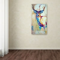 Марка изобразително изкуство' бяла опашка елен ' платно изкуство от Корина Сен Мартен