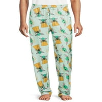 Междузвездни войни Грогу Оловер графичен печат Мъжки пижама панталони, размери с-2ХЛ