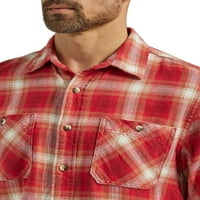 Вранглер® Мъжка риза с дълъг ръкав облак фланела, размери с-5КСЛ