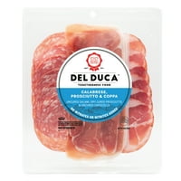 Дел Дука, пакет свинско месо, нарязано деликатесно месо, пластмасова тава Оз