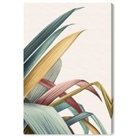 Уинууд студио Канвас престой златни листа флорални и ботанически ботанически продукти стена изкуство Канавас