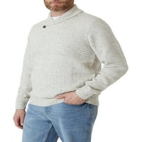 Мъжки празничен Шал яка пуловер-размери ХС до 4ХБ
