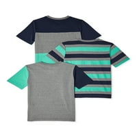 Тениски С Къс Ръкав Седем Дъбови Момчета, 3-Пакет, Размери 4-16