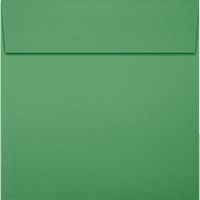 Пликове за хартиени квадратни покани, 80лв , 1 2, празнично зелено, пакет