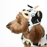 Жизнен живот Хелоуин куче костюм и котка костюм: крава, размер М