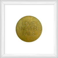 Живата Любов Никога Не Отпада Злато, 10.375 10.375 Изкуство За Стена
