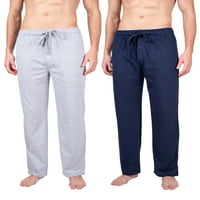 Мъжки пижама панталони Джърси плета панталони за мъже Памук Панталони за сън За Мъже Хедър Грей и флот Малки