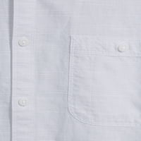 Джордж мъжки и големи мъжки премия къс ръкав текстурирани тъкани риза