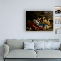 Изобразително изкуство 'Лот и неговите дъщери' платно изкуство от Джентилески