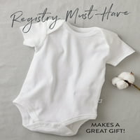 Честно бебешко облекло бебе момче или момиче Пол неутрално тяло от органичен памук с къс ръкав