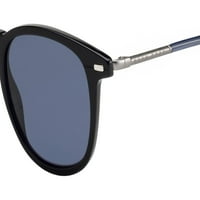 Хюго Бос Поляризирани Мъжки слънчеви очила с черни панталони със сиви сини лещи-произведени в Италия