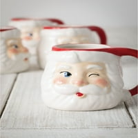Комплект чаши за Дядо Коледа 4.5 ч червено