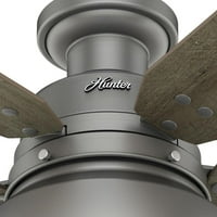 Хънтър Мил Вали 52 вътрешен външен вентилатор на тавана със светодиоден светлинен комплект и дистанционно