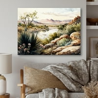 Дизайнарт Аризона пустинен пейзаж Ив платно стена изкуство