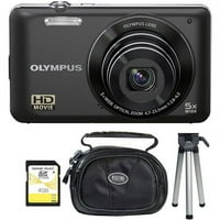 Олимп ВГ-Черно 14мр пакет цифрова камера с оптично увеличение и 3.0 ЖК Дисплей, ХД филм запис