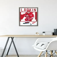 Детройт Ред Уингс-Дилън Ларкин Плакат На Стената, 14.725 22.375 В Рамка