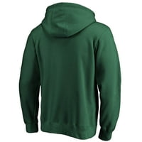 Мъжки фанатици маркови зелен Милуоки Бъкс полутон базова линия пуловер качулка